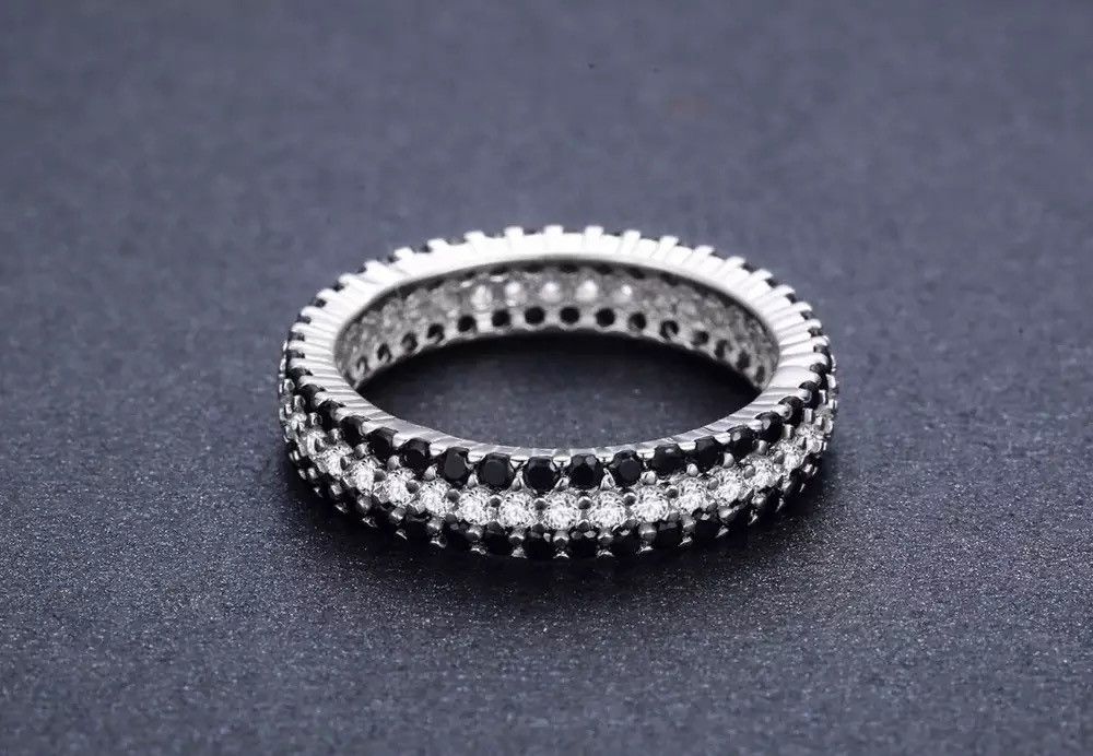 Jewelry Classic Bague Round Black Spinel Ring Size ONE SIZE - 3 Thumbnail