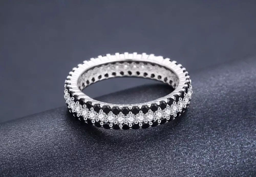 Jewelry Classic Bague Round Black Spinel Ring Size ONE SIZE - 1 Thumbnail