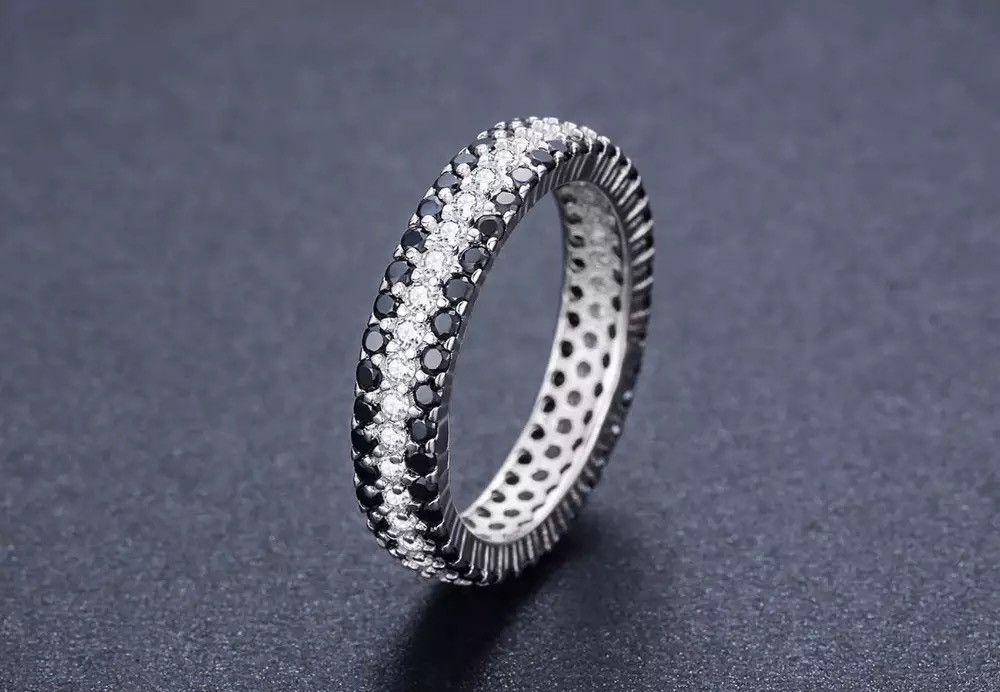 Jewelry Classic Bague Round Black Spinel Ring Size ONE SIZE - 2 Thumbnail