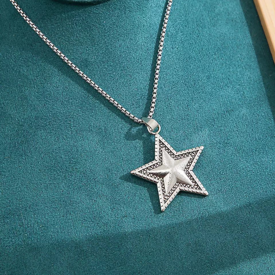 Jewelry Temperament Personality Punk Five-pointed Star Necklace Size ONE SIZE - 4 Thumbnail