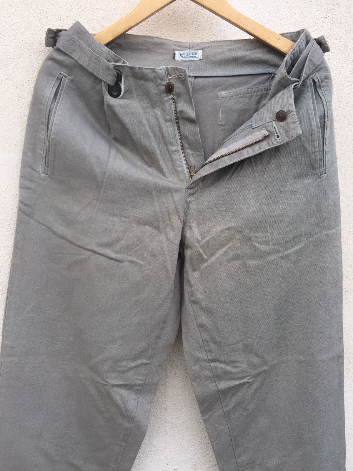 Boneville Casual Light Brown Waist Adjustable Gurkha Pants Size US 28 / EU 44 - 2 Thumbnail