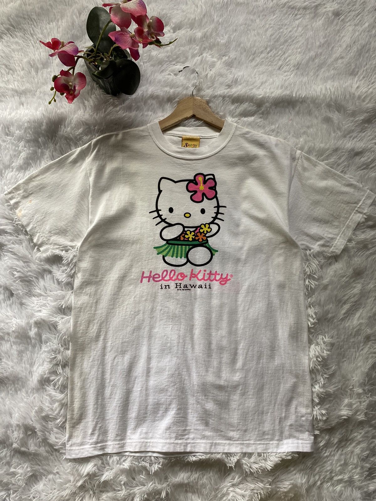 Japanese Brand Vintage Hello Kitty Hawaii Size US S / EU 44-46 / 1 - 1 Thumbnail
