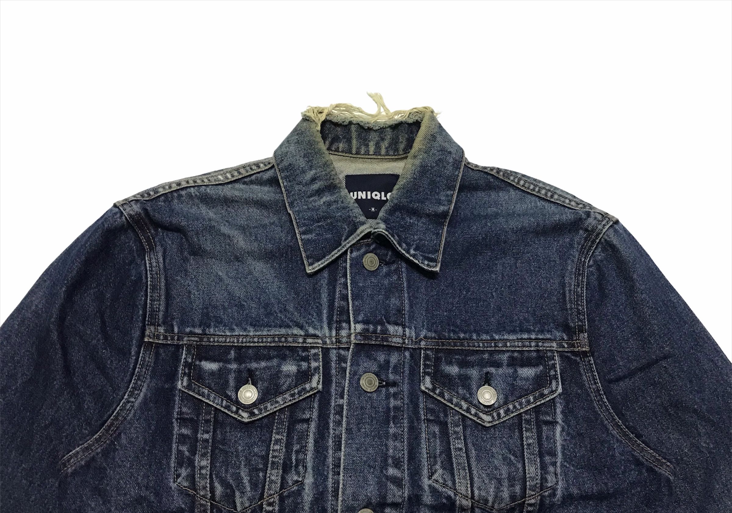 Uniqlo Uniqlo type 3 trucker dark blue denim jacket Size US M / EU 48-50 / 2 - 2 Thumbnail