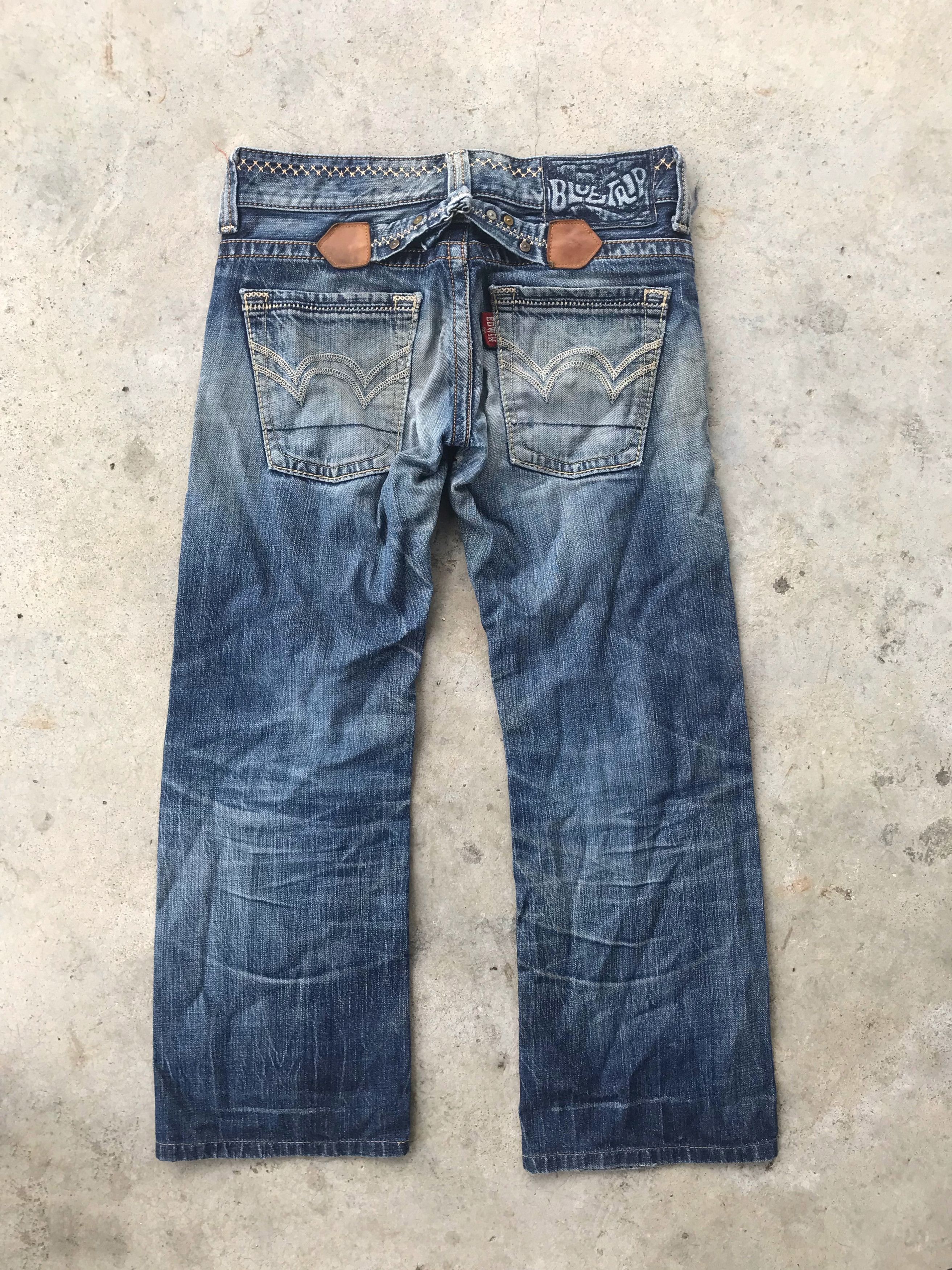 Edwin Edwin buckle back dark blue denim jeans s30 Size US 30 / EU 46 - 4 Thumbnail