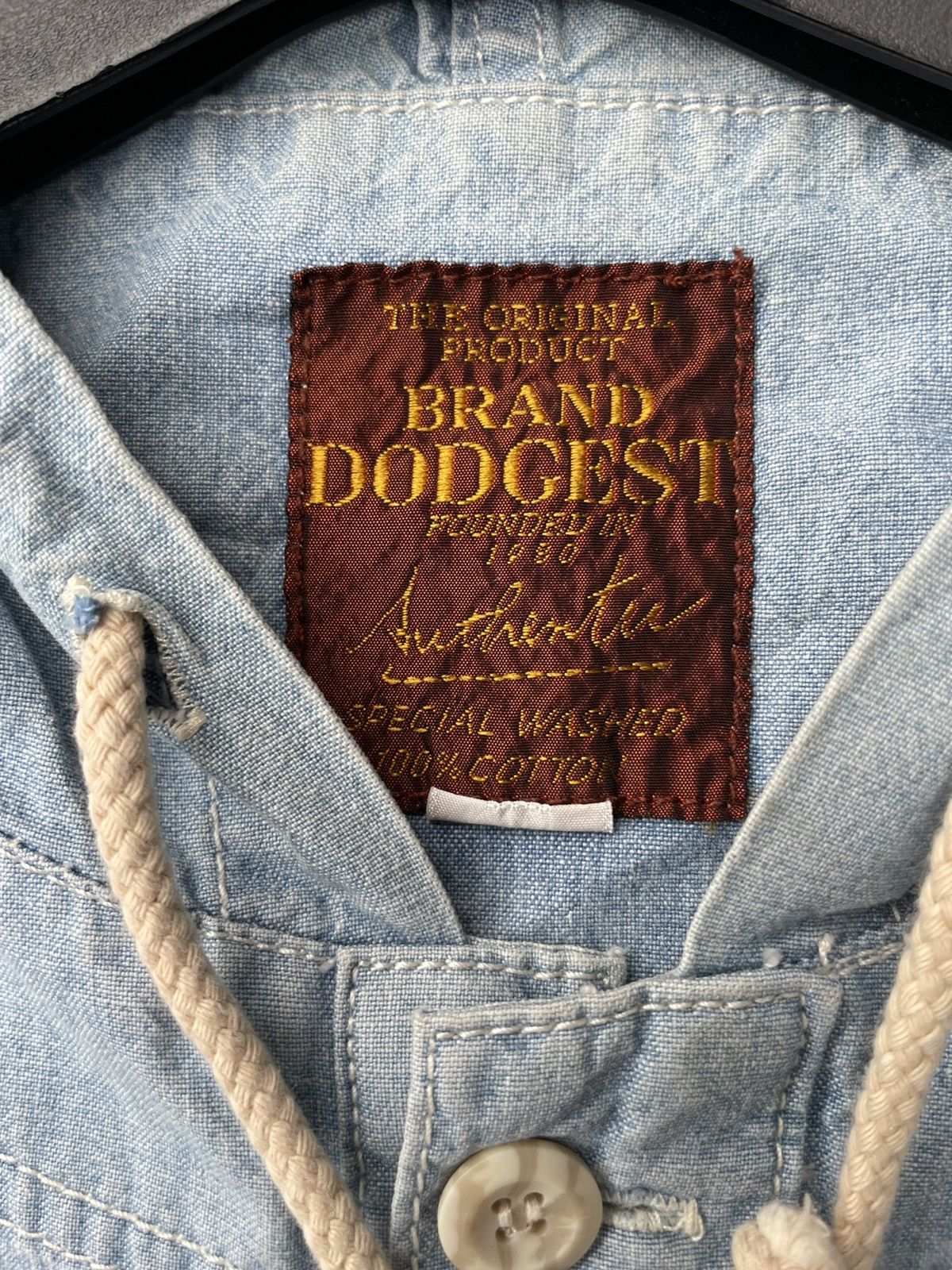 Japanese Brand Brand Dodgest Pullover Hood Chambary Size US XL / EU 56 / 4 - 11 Thumbnail