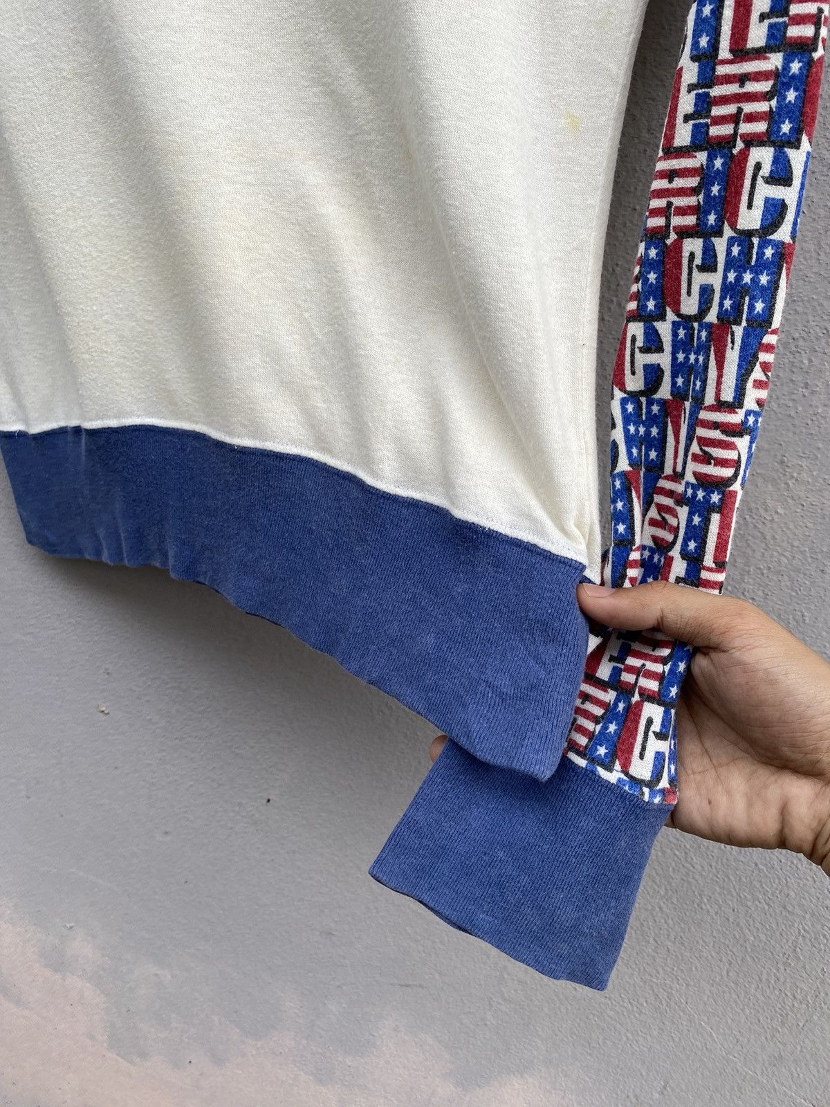 Hysteric Glamour 💥RARE💥 90s HYSTERIC GLAMOUR Sleeves USA Flag Jumper Size US S / EU 44-46 / 1 - 7 Thumbnail
