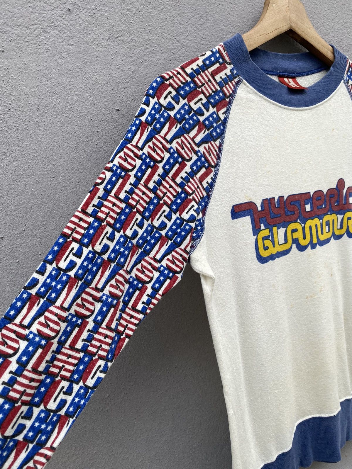 Hysteric Glamour 💥RARE💥 90s HYSTERIC GLAMOUR Sleeves USA Flag Jumper Size US S / EU 44-46 / 1 - 9 Thumbnail