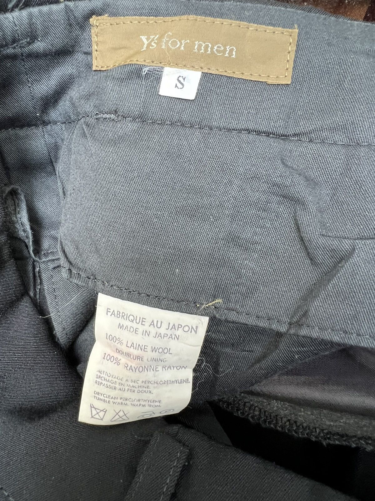 Yohji Yamamoto 2001 S/S Yohji Yamamoto Y’s for Men Black Baggy Wool Trouser Size US 28 / EU 44 - 15 Thumbnail