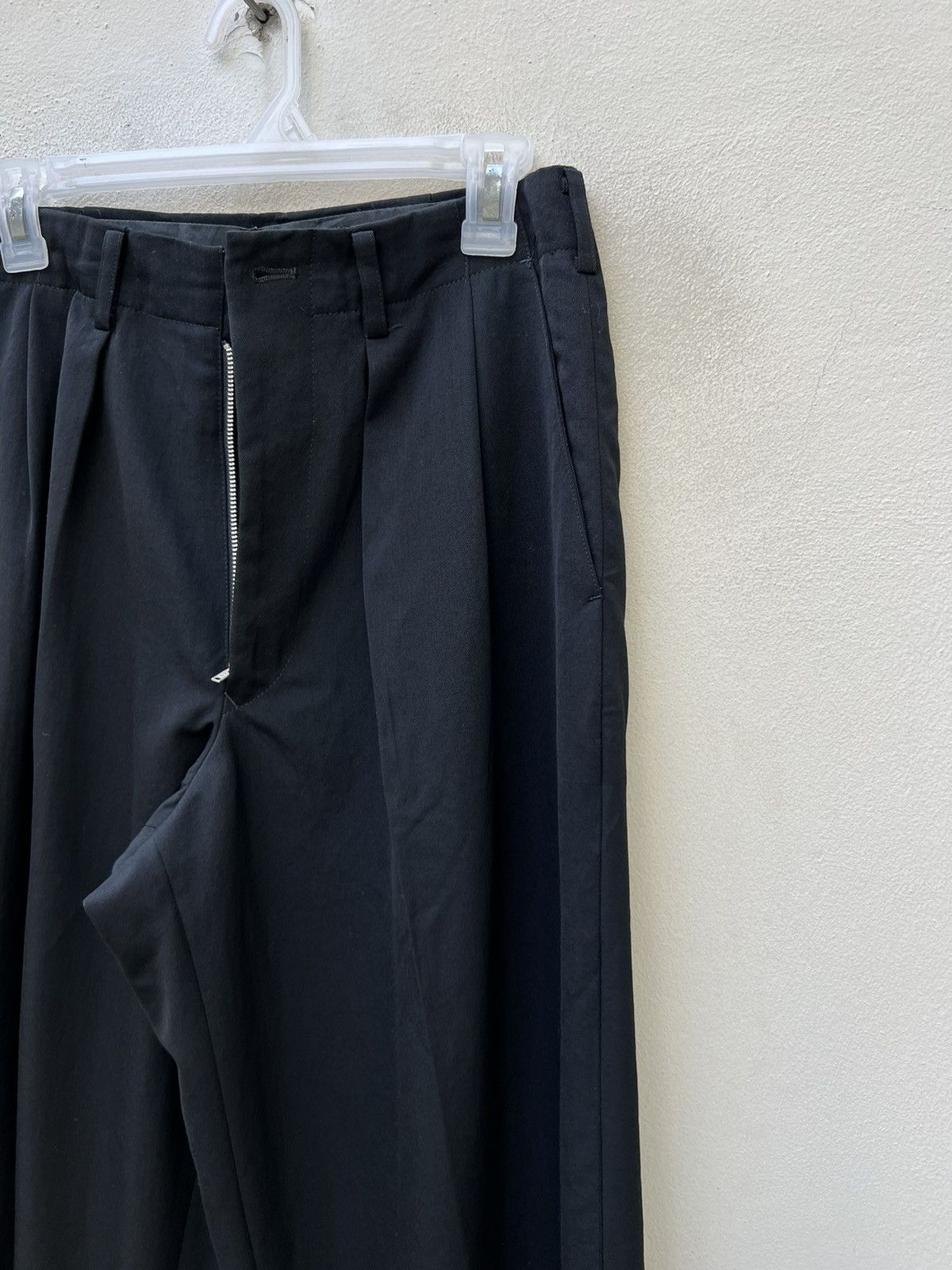 Yohji Yamamoto 2001 S/S Yohji Yamamoto Y’s for Men Black Baggy Wool Trouser Size US 28 / EU 44 - 7 Thumbnail