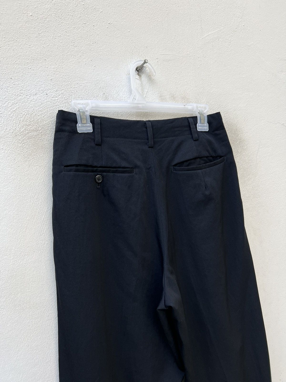 Yohji Yamamoto 2001 S/S Yohji Yamamoto Y’s for Men Black Baggy Wool Trouser Size US 28 / EU 44 - 11 Thumbnail