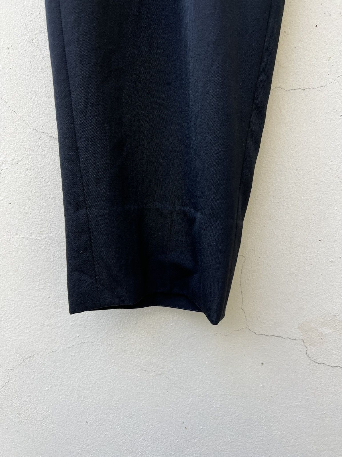 Yohji Yamamoto 2001 S/S Yohji Yamamoto Y’s for Men Black Baggy Wool Trouser Size US 28 / EU 44 - 6 Thumbnail