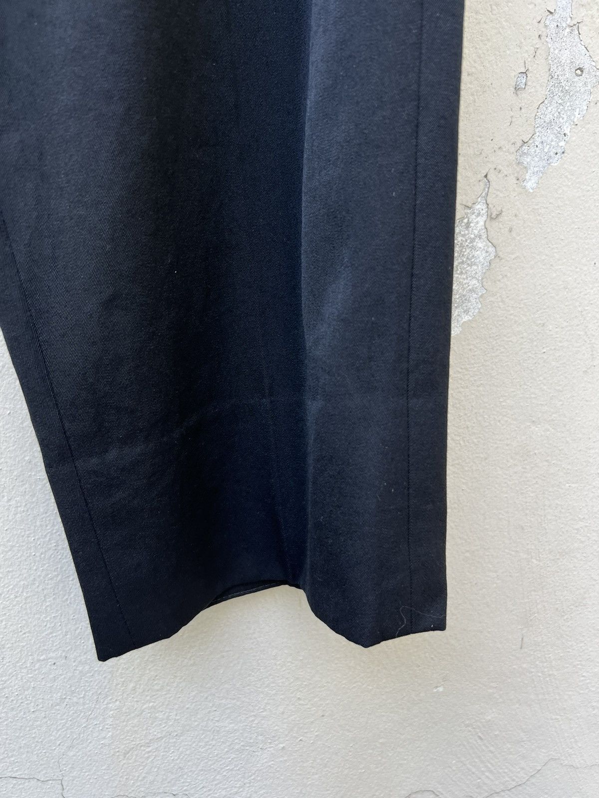 Yohji Yamamoto 2001 S/S Yohji Yamamoto Y’s for Men Black Baggy Wool Trouser Size US 28 / EU 44 - 9 Thumbnail