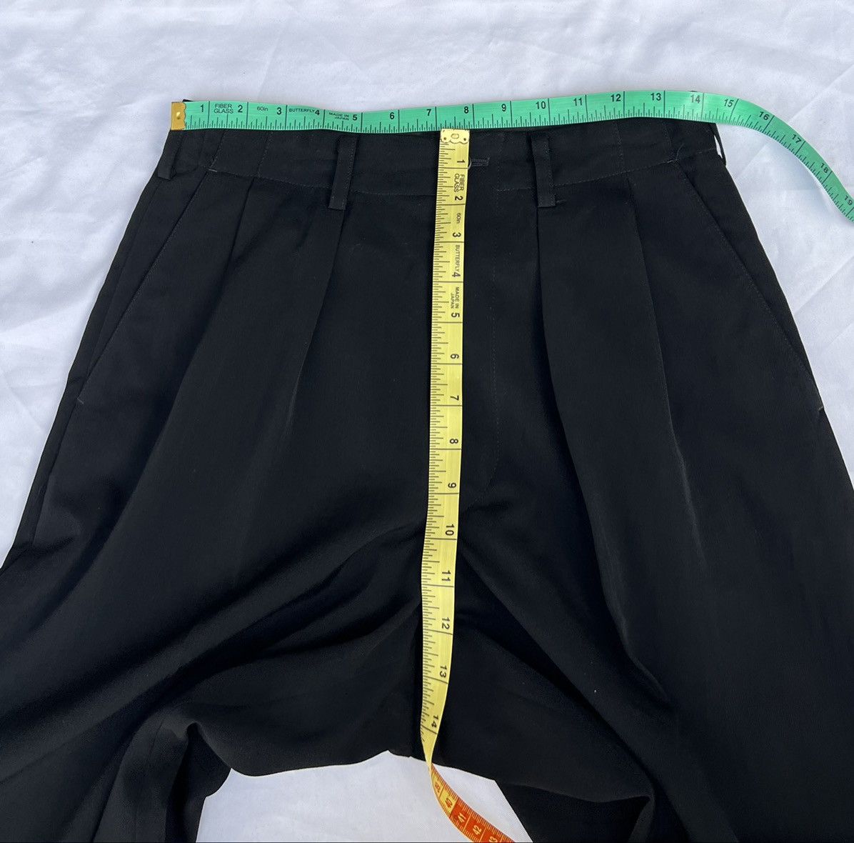 Yohji Yamamoto 2001 S/S Yohji Yamamoto Y’s for Men Black Baggy Wool Trouser Size US 28 / EU 44 - 18 Thumbnail