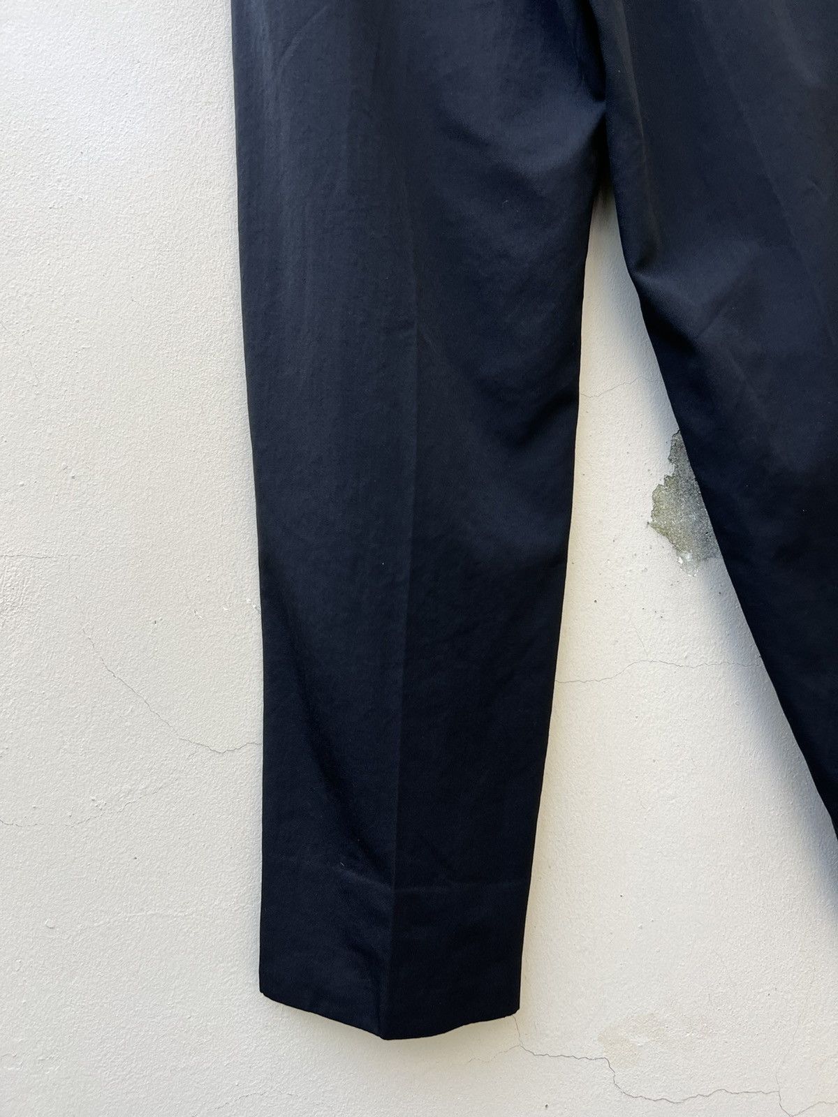 Yohji Yamamoto 2001 S/S Yohji Yamamoto Y’s for Men Black Baggy Wool Trouser Size US 28 / EU 44 - 12 Thumbnail