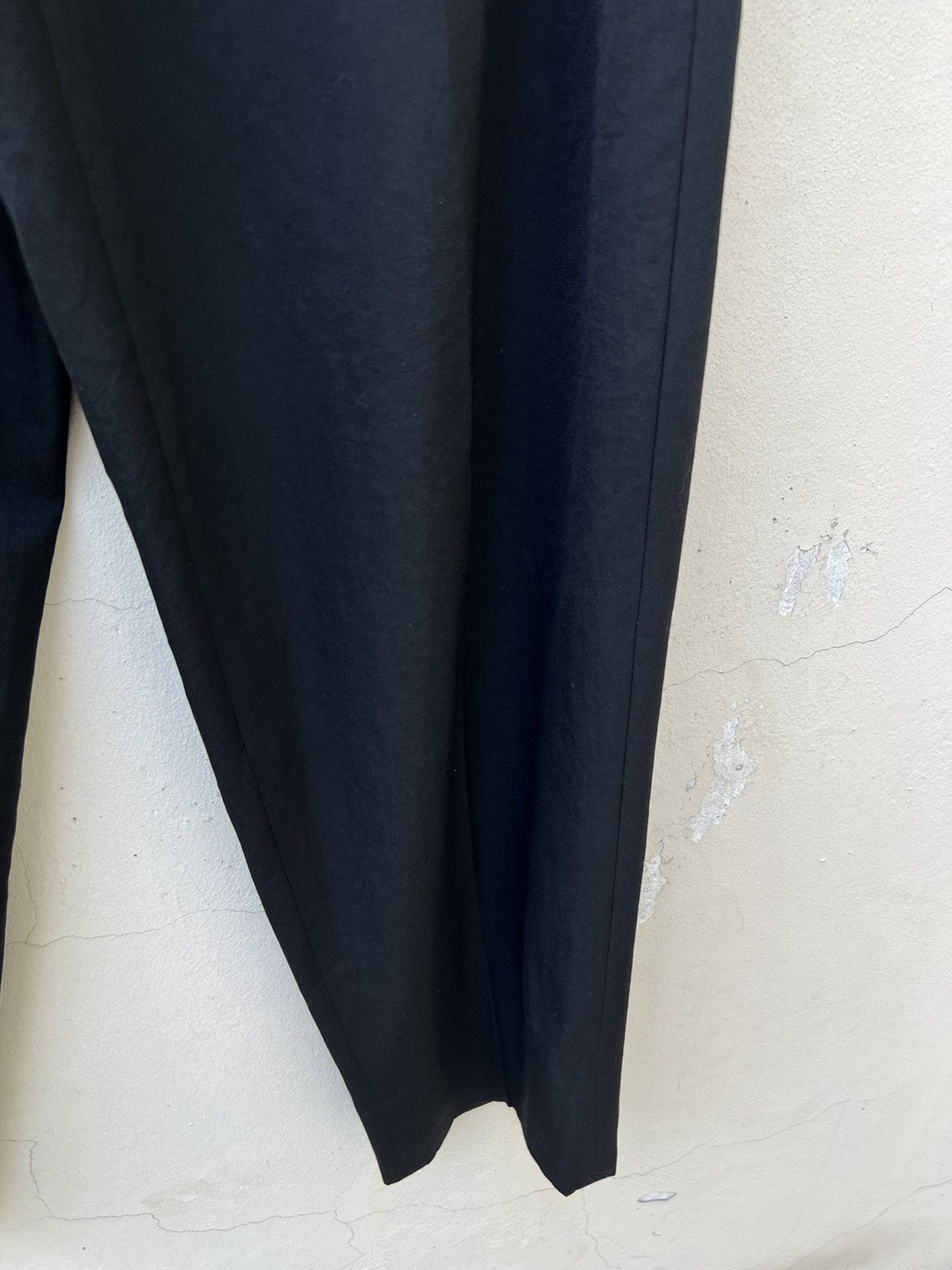 Yohji Yamamoto 2001 S/S Yohji Yamamoto Y’s for Men Black Baggy Wool Trouser Size US 28 / EU 44 - 8 Thumbnail