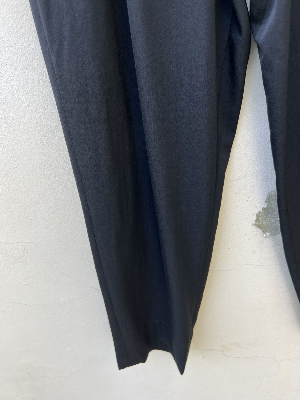 Yohji Yamamoto 2001 S/S Yohji Yamamoto Y’s for Men Black Baggy Wool Trouser Size US 28 / EU 44 - 5 Thumbnail