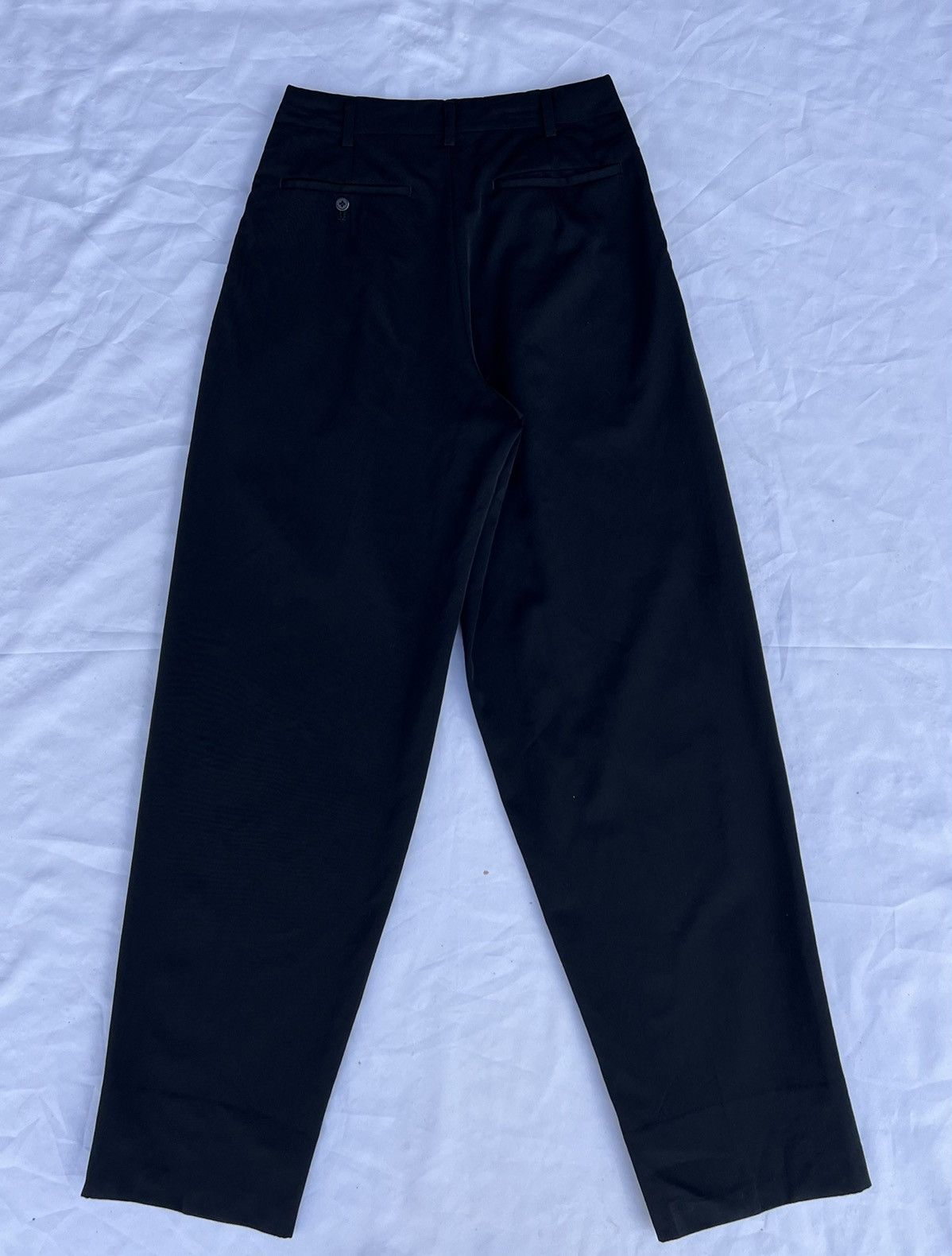 Yohji Yamamoto 2001 S/S Yohji Yamamoto Y’s for Men Black Baggy Wool Trouser Size US 28 / EU 44 - 21 Thumbnail