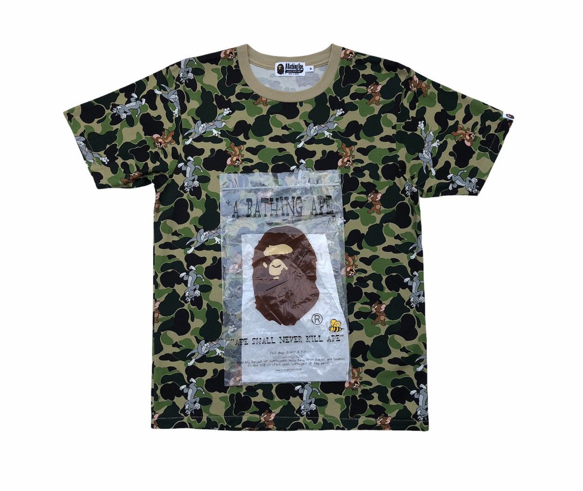Bape Bape x Tom and Jerry ABC Camo Tee Size US M / EU 48-50 / 2 - 4 Thumbnail