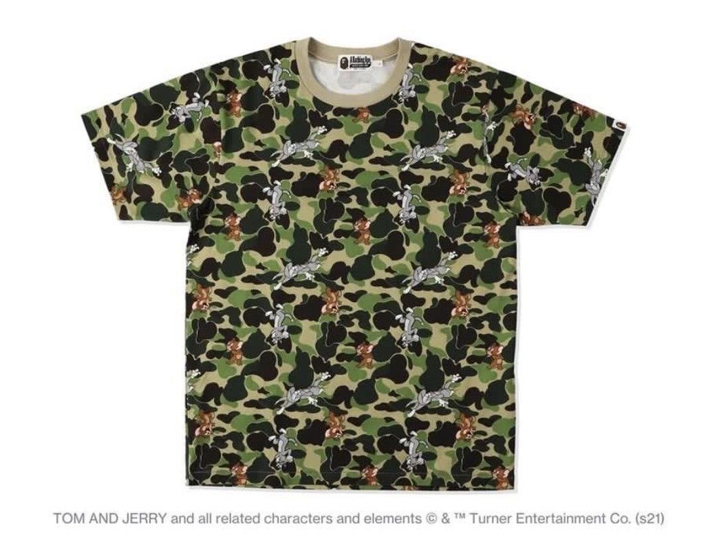 Bape Bape x Tom and Jerry ABC Camo Tee Size US M / EU 48-50 / 2 - 1 Thumbnail