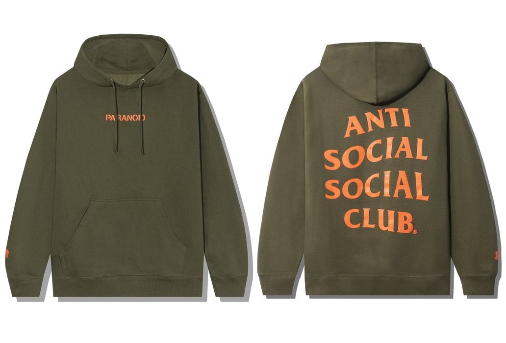 Undefeated DS SS21 Orange ASSC X UNDFTD Paranoid Olive Hoodie