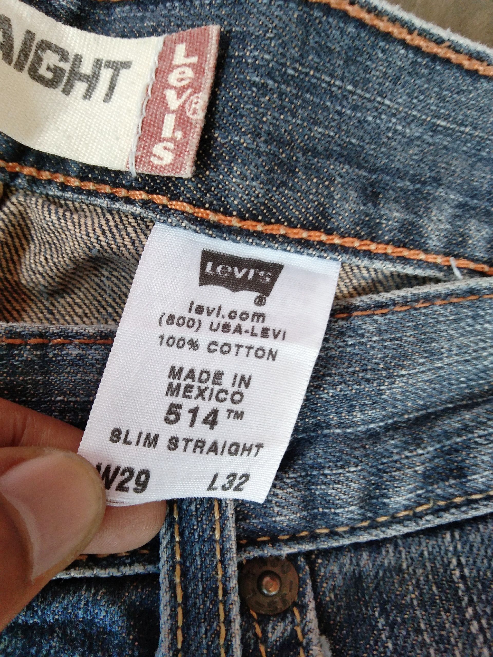 Vintage Vintage Levi's Jeans 514 Slim Straight Fit Distressed Denim ...