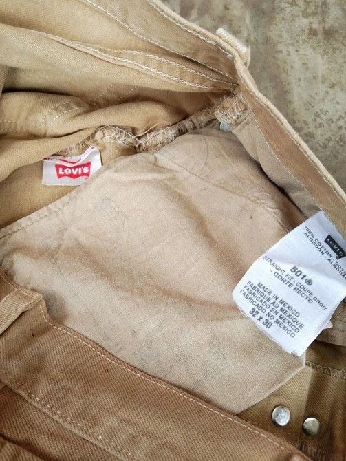 Levi's Vintage Levi's 501 Brown Straight Leg Jeans 33x30 Size US 33 - 12 Thumbnail