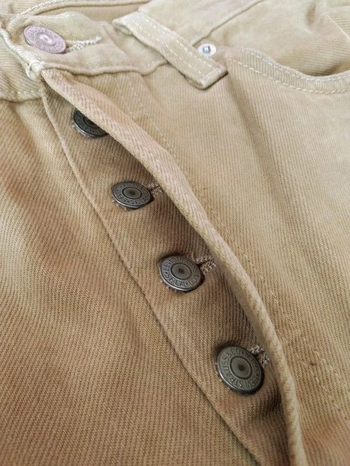 Levi's Vintage Levi's 501 Brown Straight Leg Jeans 33x30 Size US 33 - 11 Thumbnail