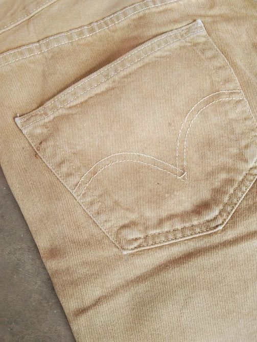 Levi's Vintage Levi's 501 Brown Straight Leg Jeans 33x30 Size US 33 - 4 Thumbnail