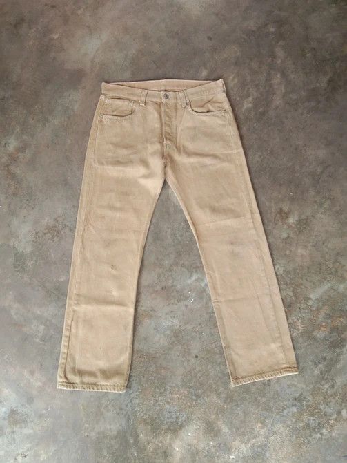 Vintage Levi's 501 Brown Straight Leg Jeans 33x30