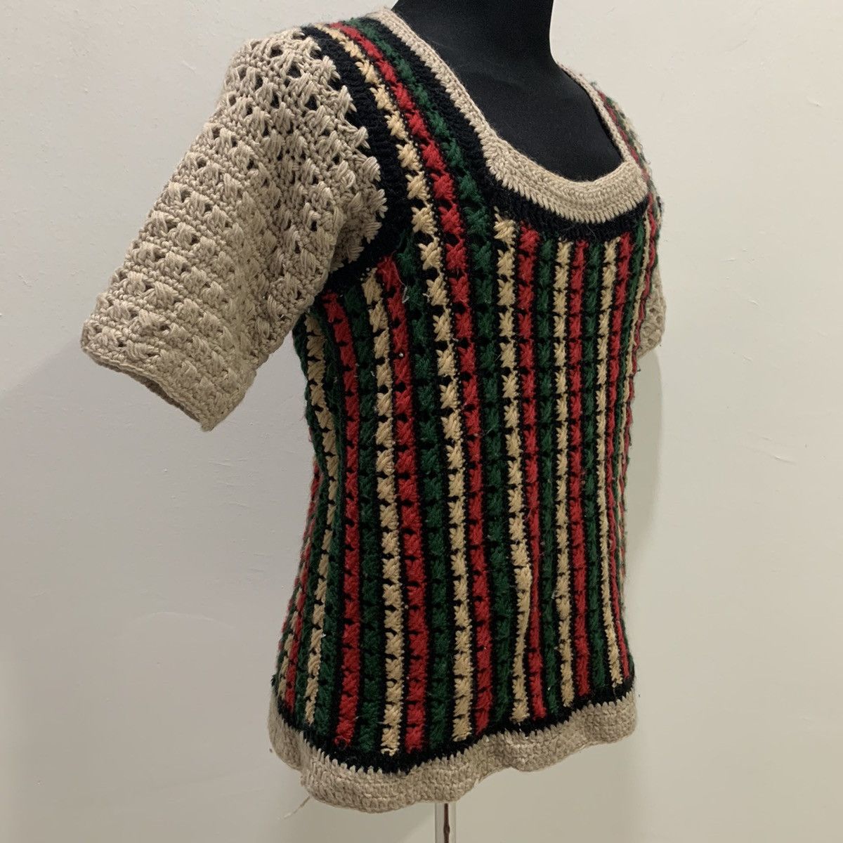 Designer × Eleven Paris ELEVEN DELUXE RONFFINE Wide Neck Stripe Colour Knit Sweater Size US M / EU 48-50 / 2 - 5 Thumbnail