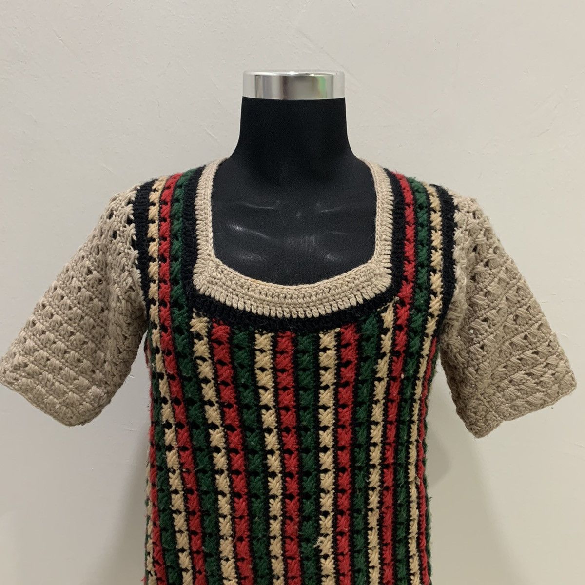 Designer × Eleven Paris ELEVEN DELUXE RONFFINE Wide Neck Stripe Colour Knit Sweater Size US M / EU 48-50 / 2 - 3 Thumbnail