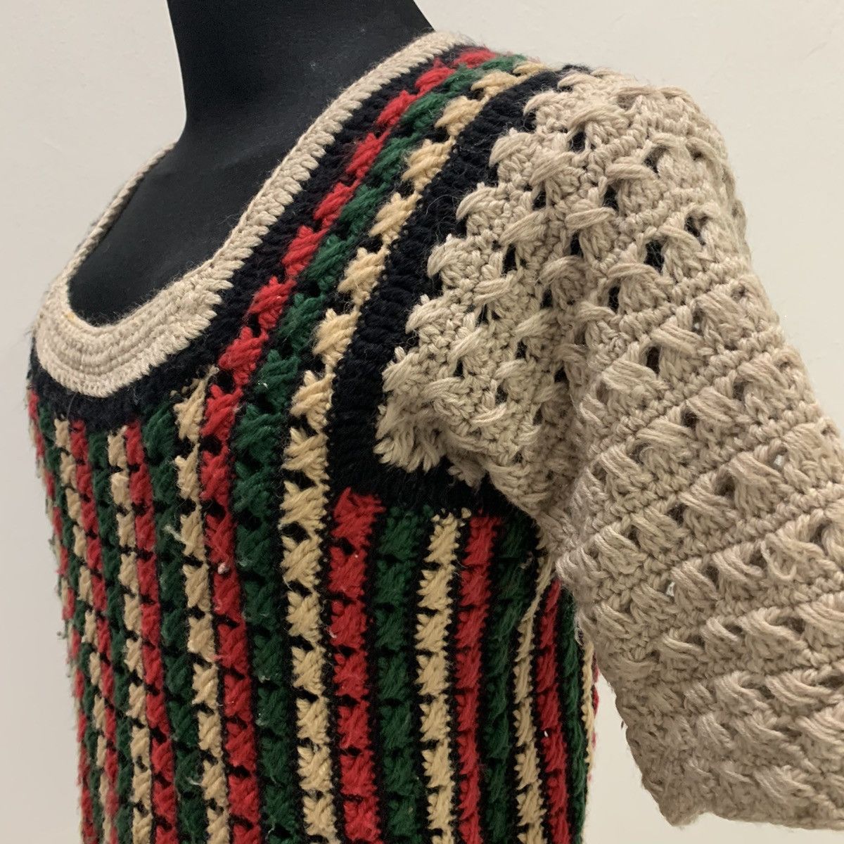 Designer × Eleven Paris ELEVEN DELUXE RONFFINE Wide Neck Stripe Colour Knit Sweater Size US M / EU 48-50 / 2 - 8 Thumbnail