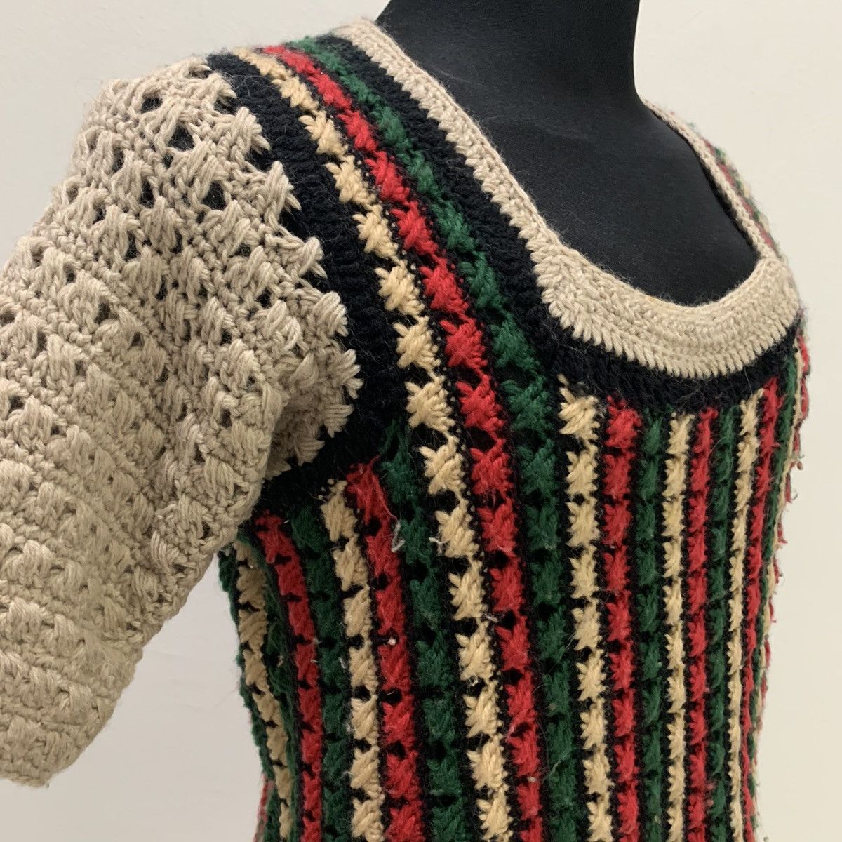Designer × Eleven Paris ELEVEN DELUXE RONFFINE Wide Neck Stripe Colour Knit Sweater Size US M / EU 48-50 / 2 - 7 Thumbnail