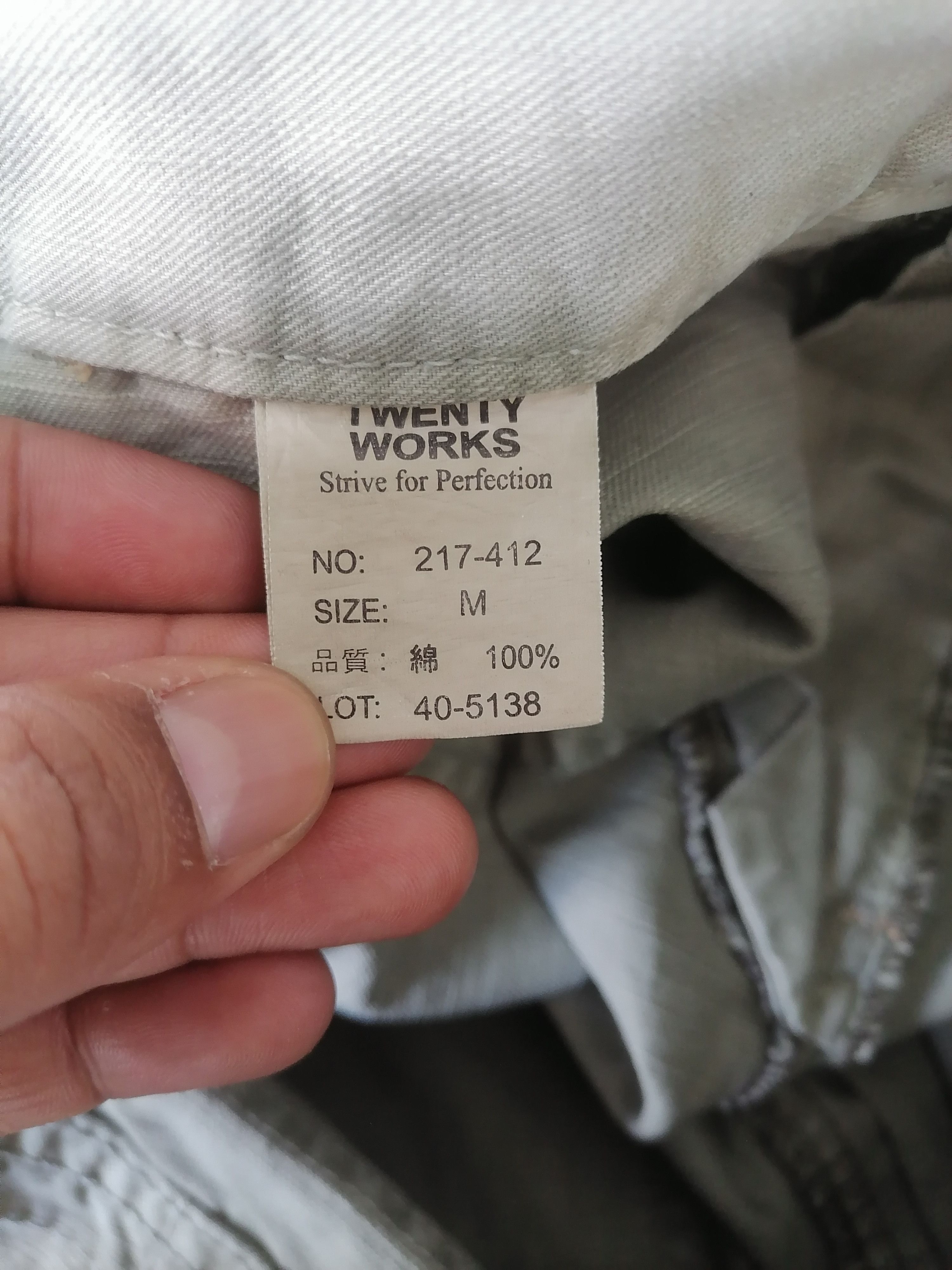 Japanese Brand Twenty Work Remake Cargo Faded Fatigue Pants Size US 30 / EU 46 - 7 Thumbnail