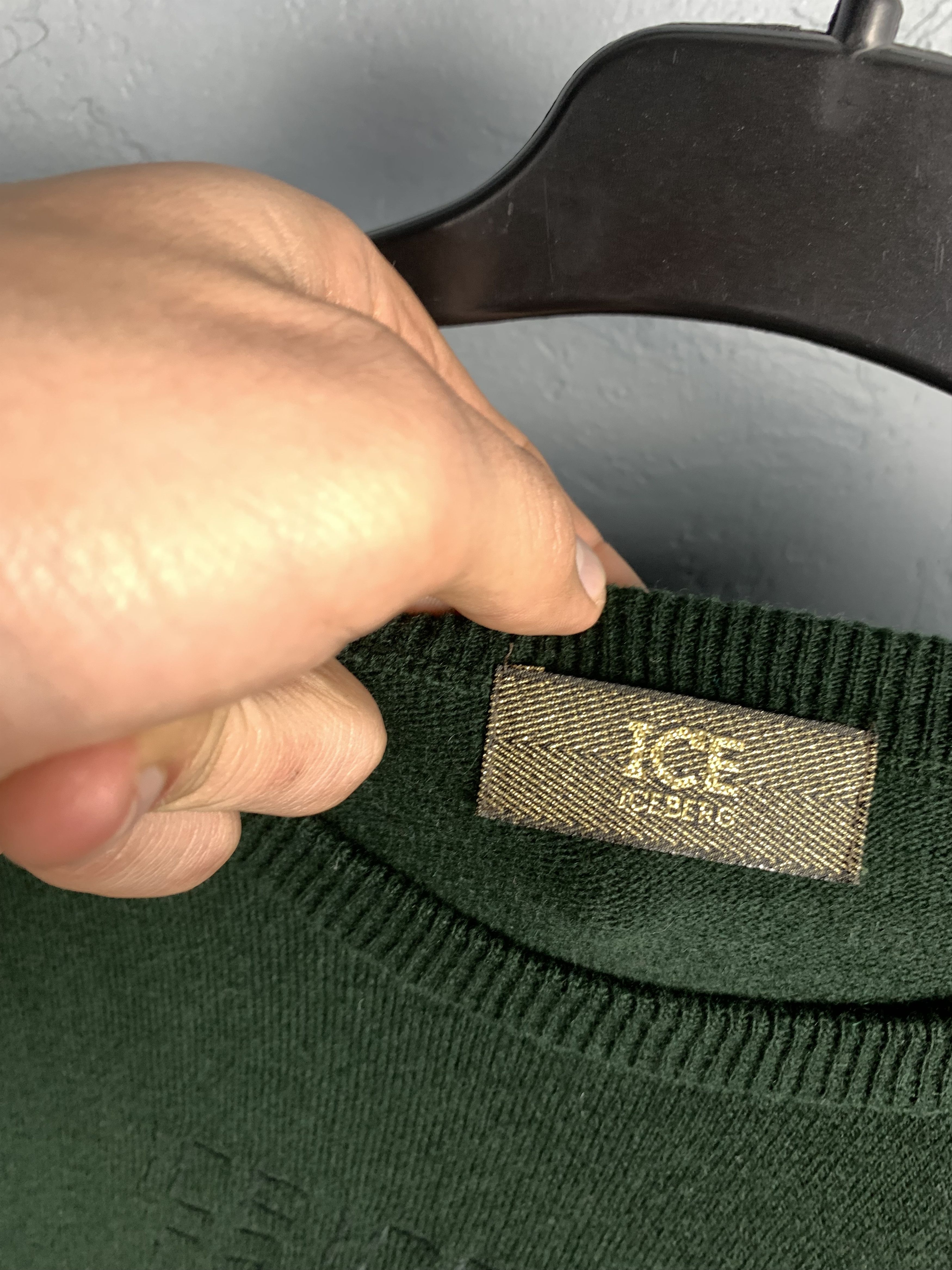 Iceberg × Vintage Iceberg Vintage Mens Wool Knit Crew Neck Sweater Size US S / EU 44-46 / 1 - 3 Thumbnail