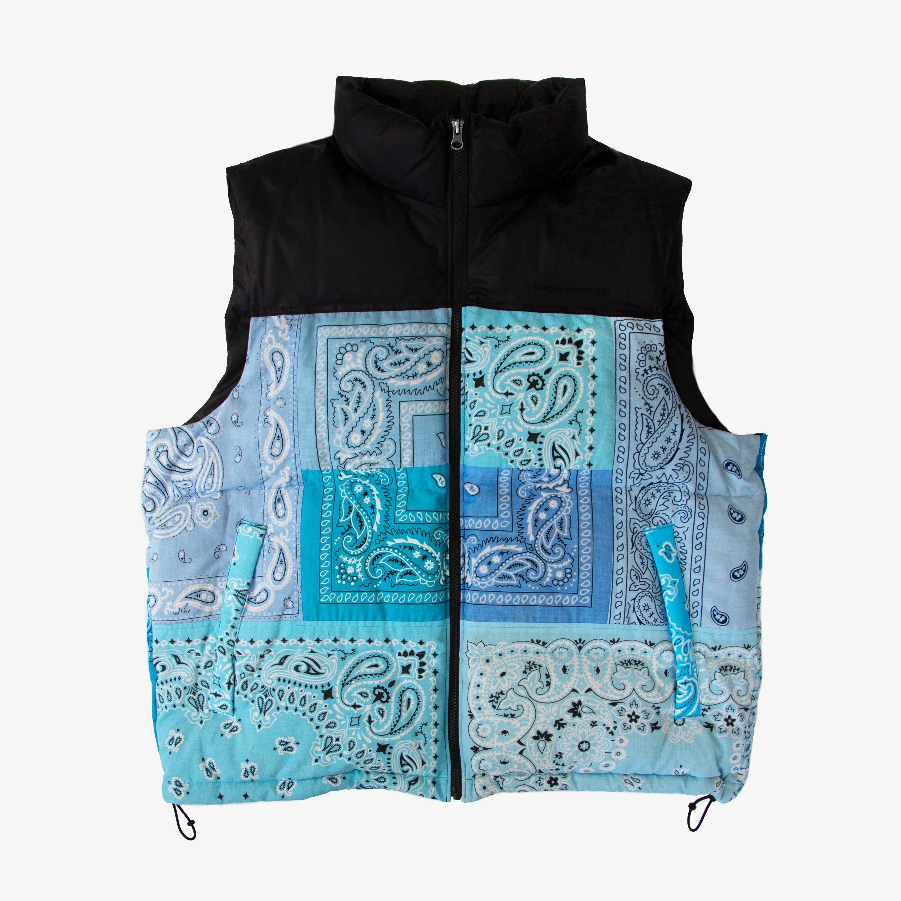 Japanese Brand MIYAGIHIDETAKA BANDANA DOWN VEST Size US XL / EU 56 / 4 - 2 Thumbnail