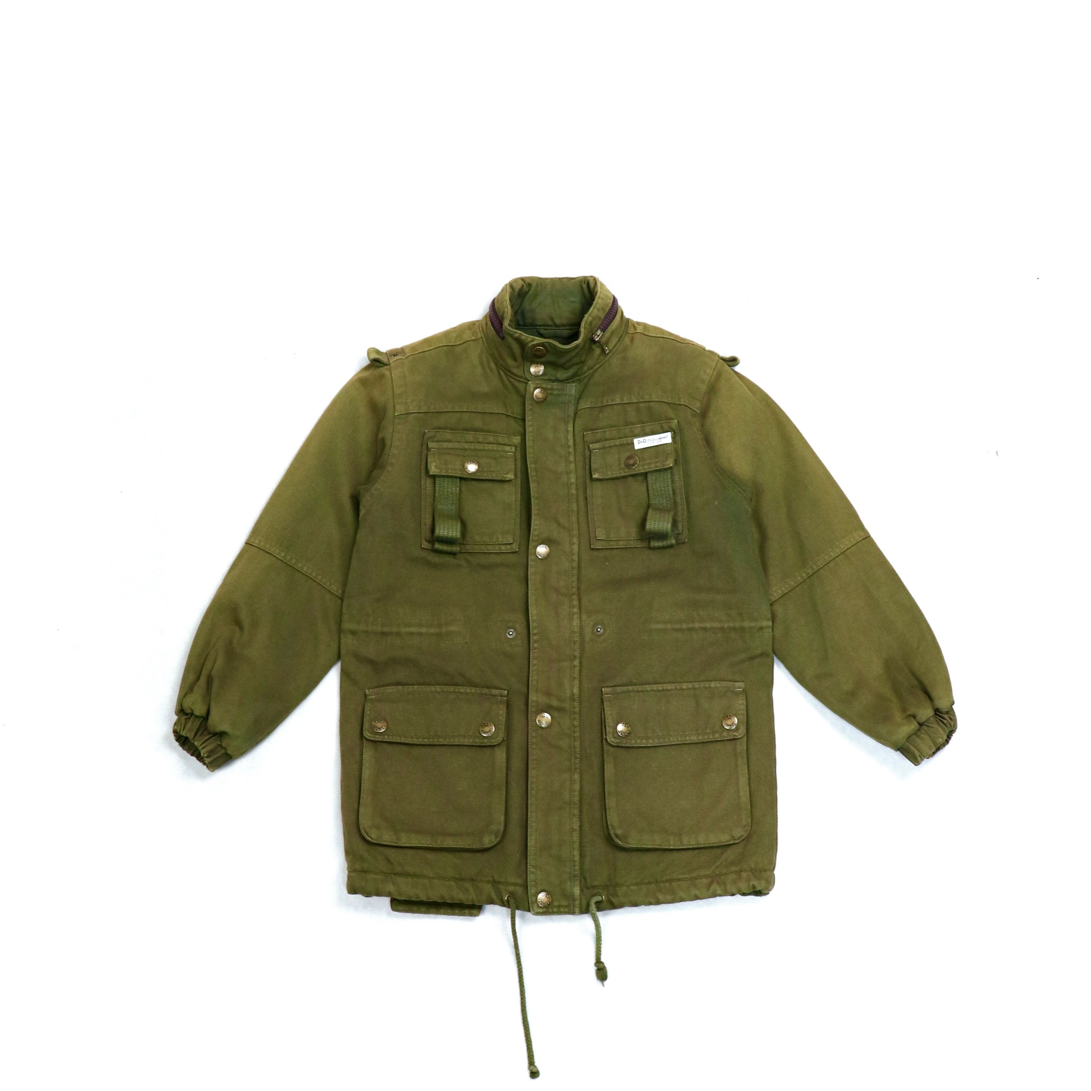 Dolce & Gabbana D&G Rocky Mountain Multipocket Forest Jacket Size XXS / US 00 / IT 34 - 2 Thumbnail