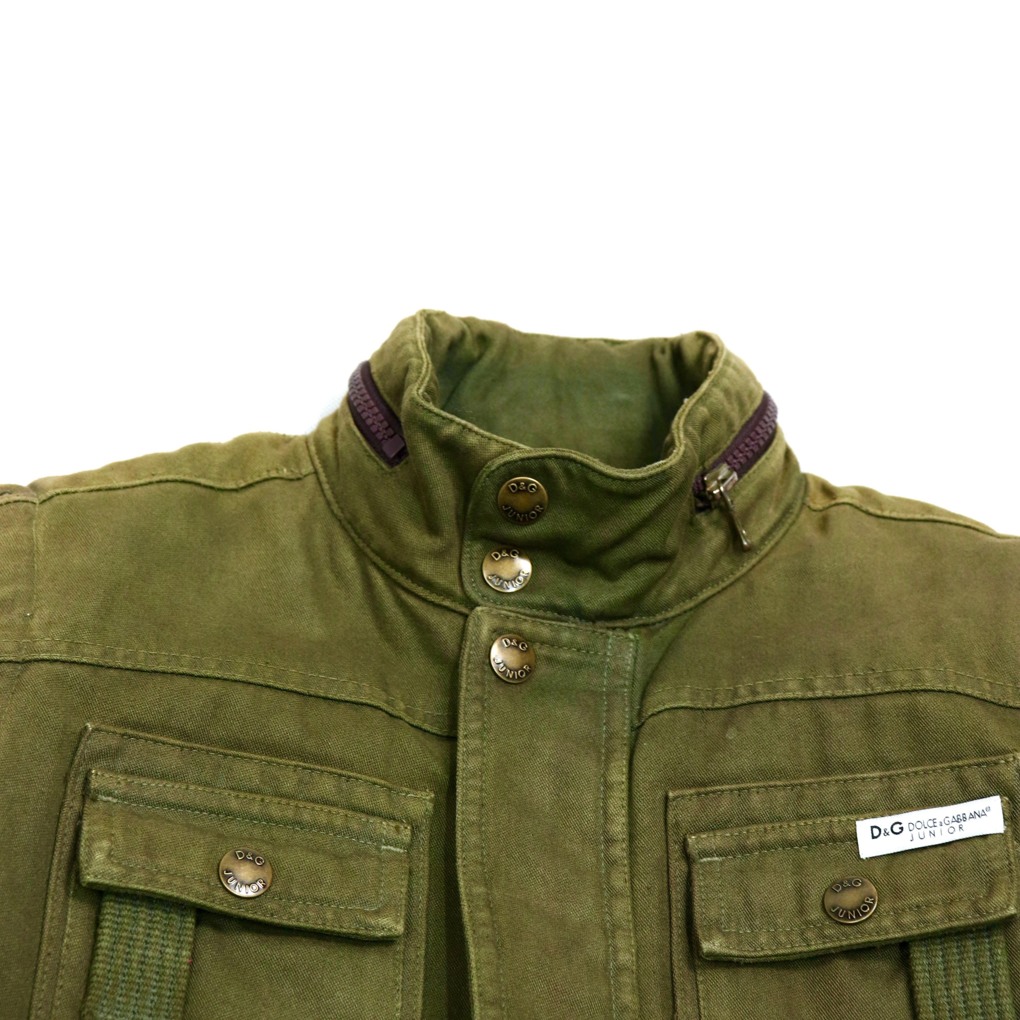 Dolce & Gabbana D&G Rocky Mountain Multipocket Forest Jacket Size XXS / US 00 / IT 34 - 4 Thumbnail