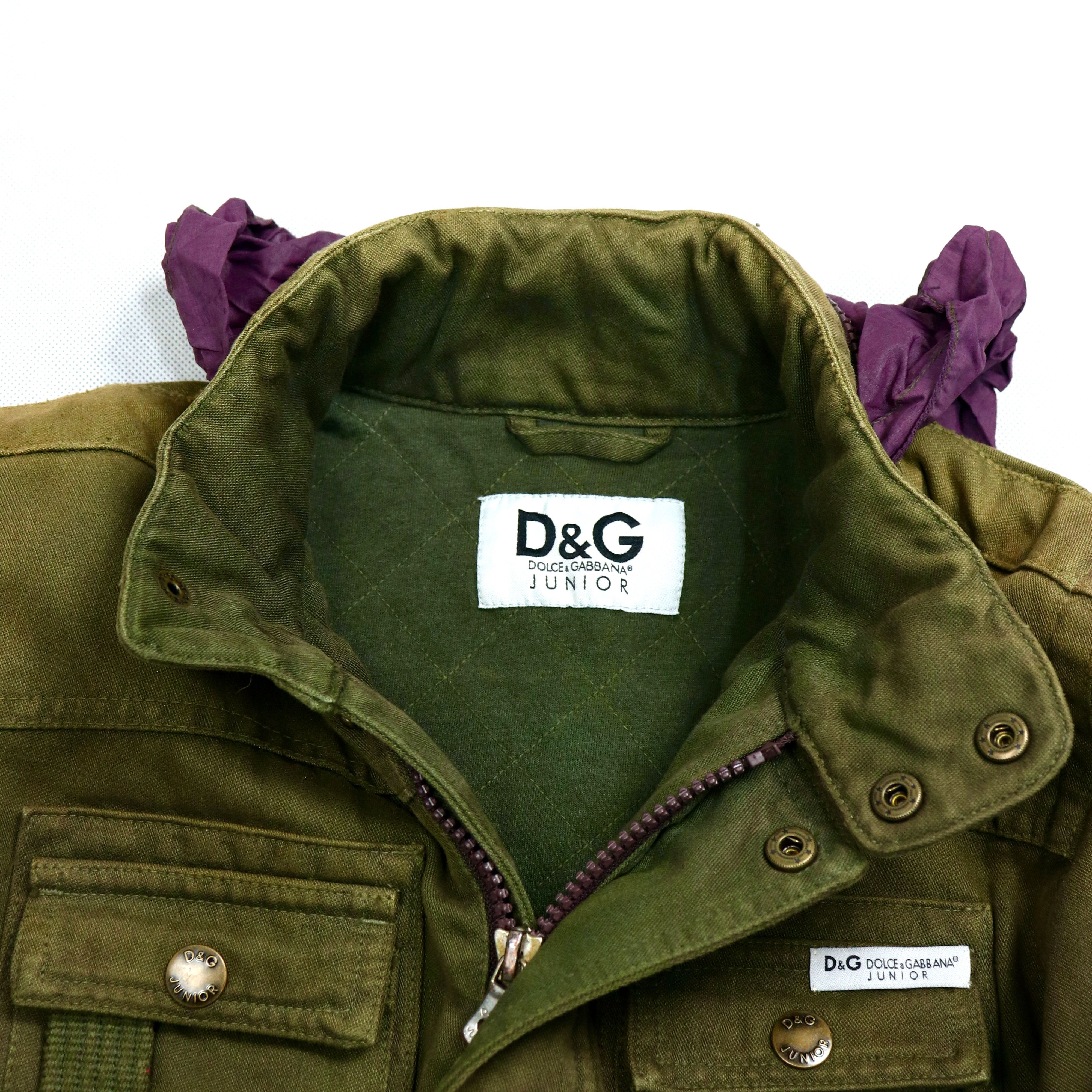 Dolce & Gabbana D&G Rocky Mountain Multipocket Forest Jacket Size XXS / US 00 / IT 34 - 7 Thumbnail