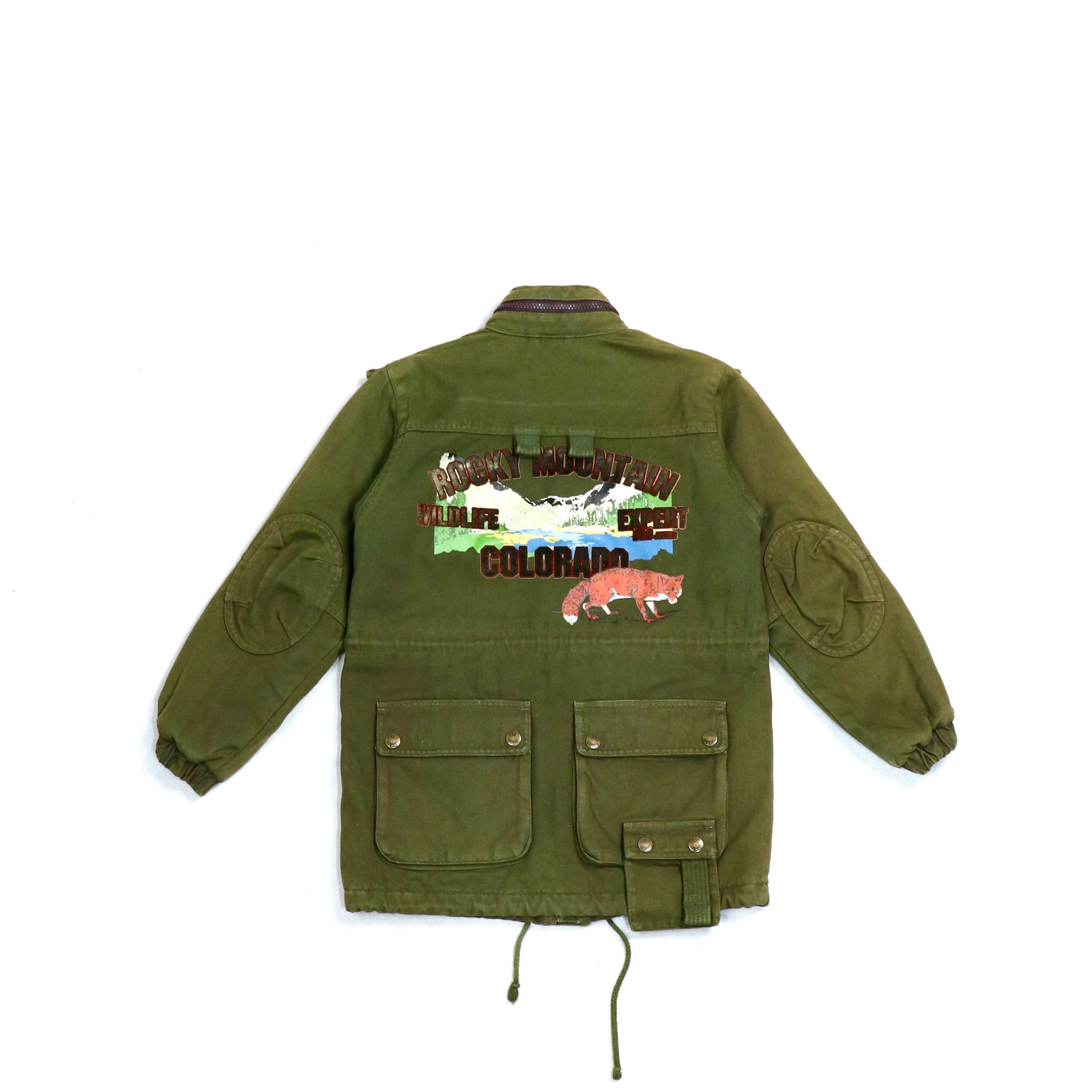 Dolce & Gabbana D&G Rocky Mountain Multipocket Forest Jacket Size XXS / US 00 / IT 34 - 1 Thumbnail