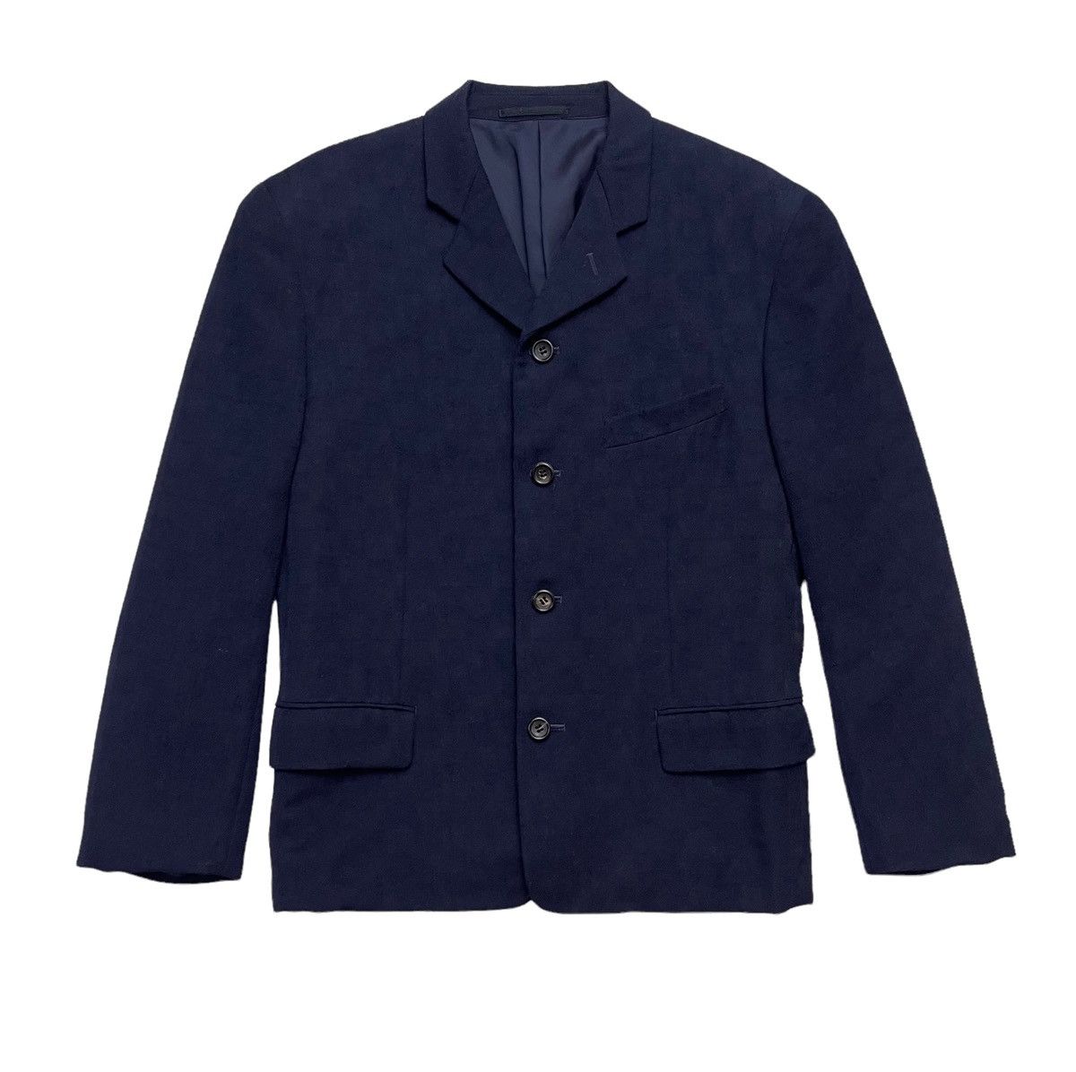 Comme des Garcons Homme Plus Cdg Homme Plus Wool Navy Blue Jacket Size US M / EU 48-50 / 2 - 2 Thumbnail