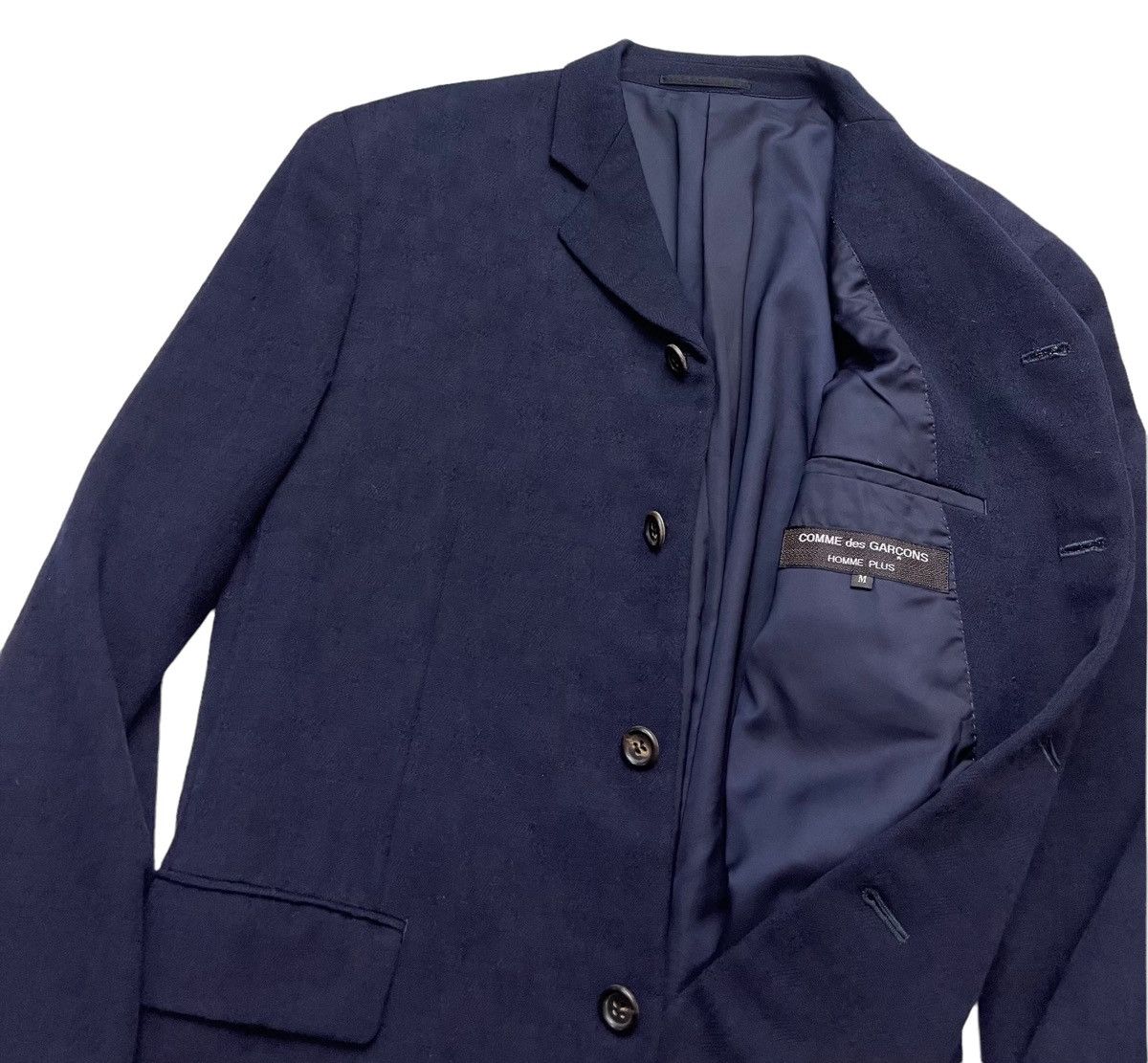 Comme des Garcons Homme Plus Cdg Homme Plus Wool Navy Blue Jacket Size US M / EU 48-50 / 2 - 3 Thumbnail