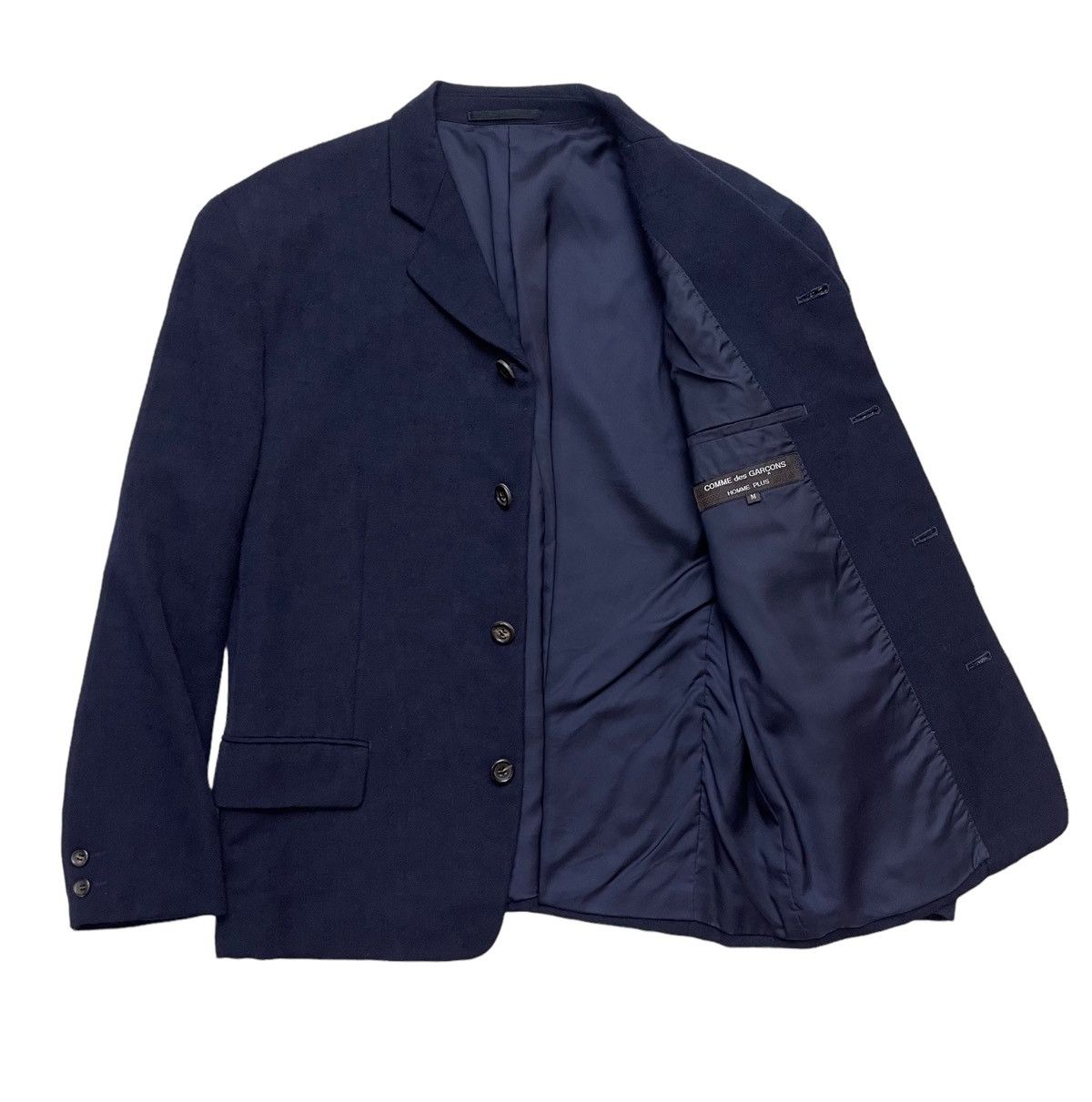 Comme des Garcons Homme Plus Cdg Homme Plus Wool Navy Blue Jacket Size US M / EU 48-50 / 2 - 4 Thumbnail