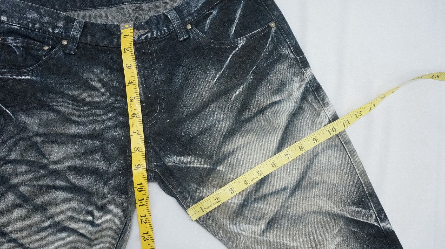 Japanese Brand Dope Vtg Tornado Mart Japan Distressed Lowrise Worn Jeans Size US 34 / EU 50 - 14 Thumbnail