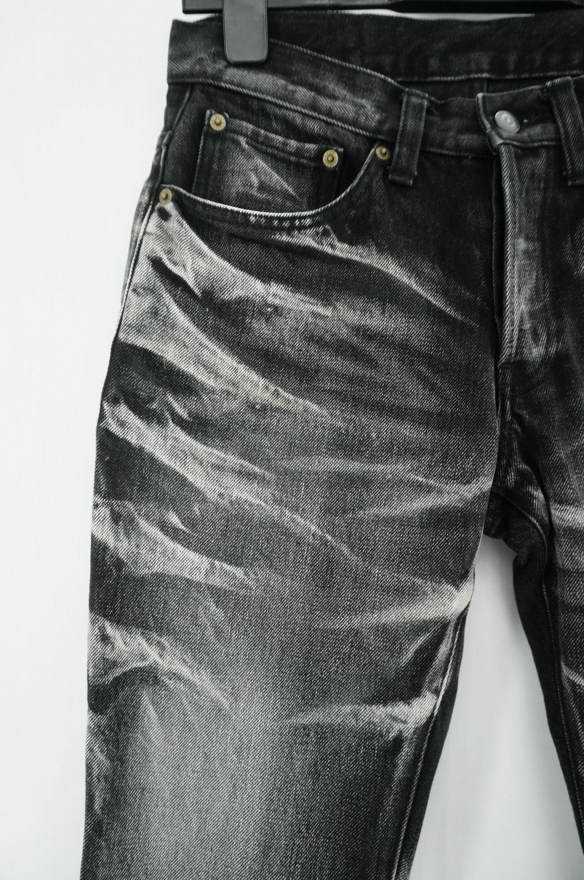 Tornado Mart DopeVtg🇯🇵TORNADO MART Distressed Short rise Flared Jeans Size US 28 / EU 44 - 4 Thumbnail