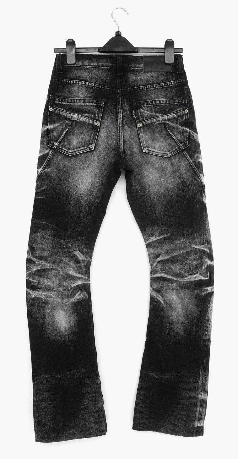 Tornado Mart DopeVtg🇯🇵TORNADO MART Distressed Short rise Flared Jeans Size US 28 / EU 44 - 1 Thumbnail