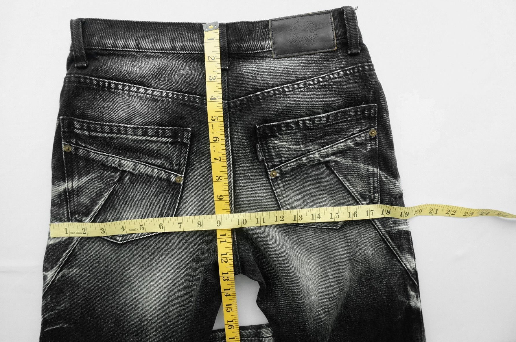 Tornado Mart DopeVtg🇯🇵TORNADO MART Distressed Short rise Flared Jeans Size US 28 / EU 44 - 19 Thumbnail