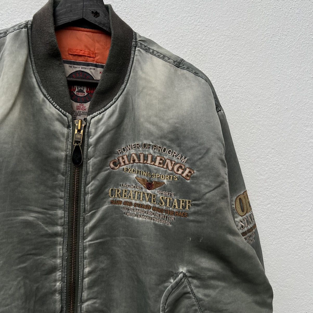 Japanese Brand VINTAGE MAG OP. CREATIVE STAFF BOMBER JACKET BIG LOGO Size US M / EU 48-50 / 2 - 5 Thumbnail