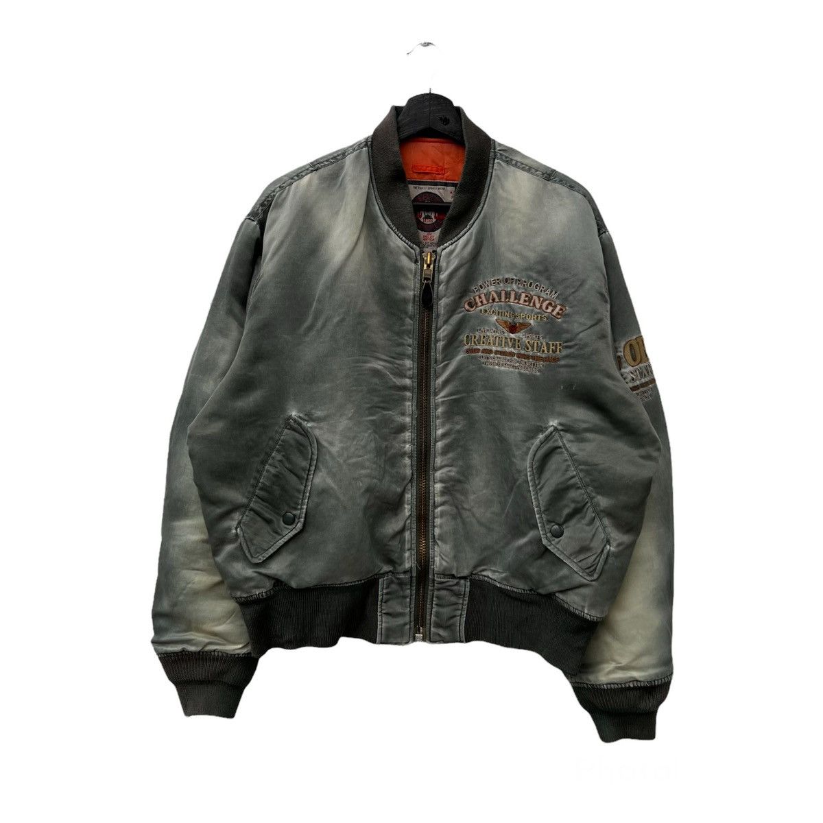 Japanese Brand VINTAGE MAG OP. CREATIVE STAFF BOMBER JACKET BIG LOGO Size US M / EU 48-50 / 2 - 1 Thumbnail