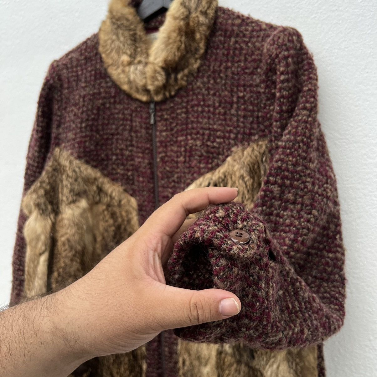 Japanese Brand VINTAGE MINK FUR JACKET RARE STYLE PATCHWORK DESIGN Size US M / EU 48-50 / 2 - 8 Thumbnail
